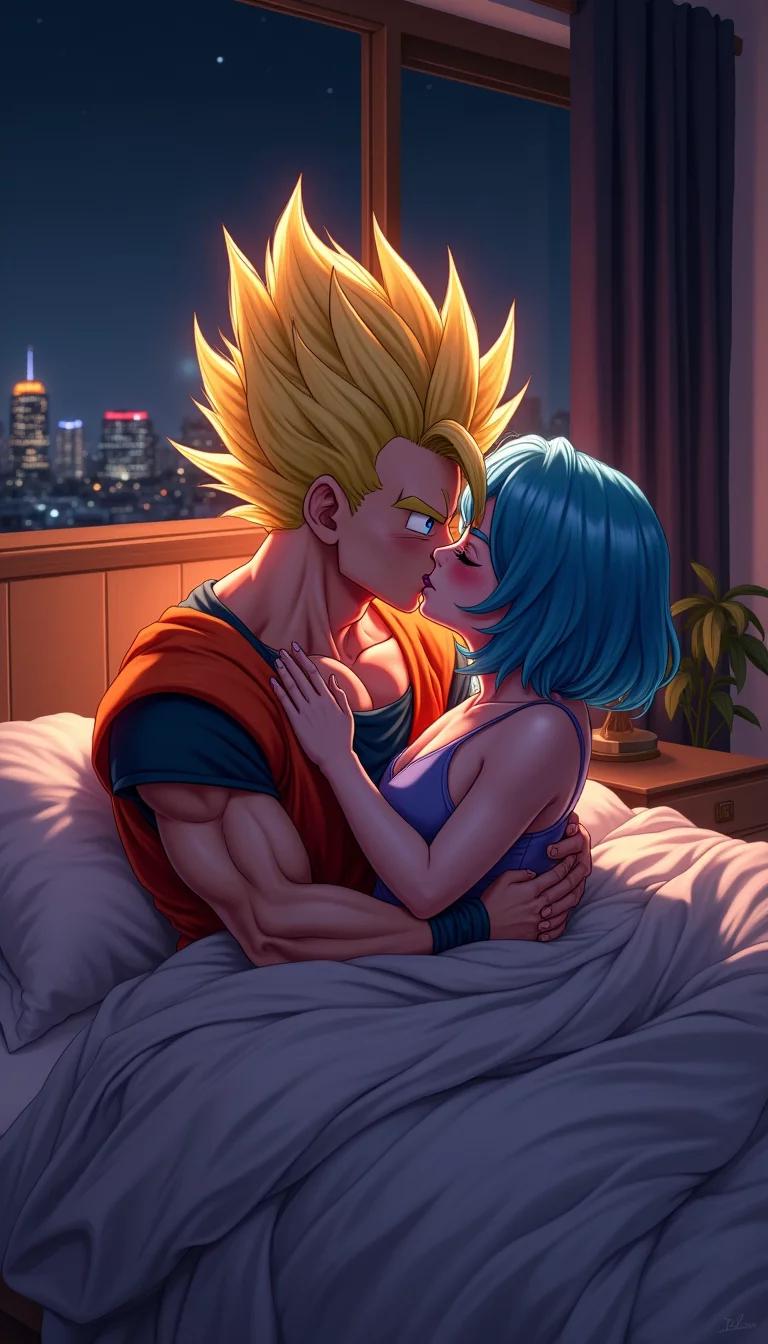 Museland-Goku and Bulma lovers in bed-Dragon-Ball-lovers-nonfiction