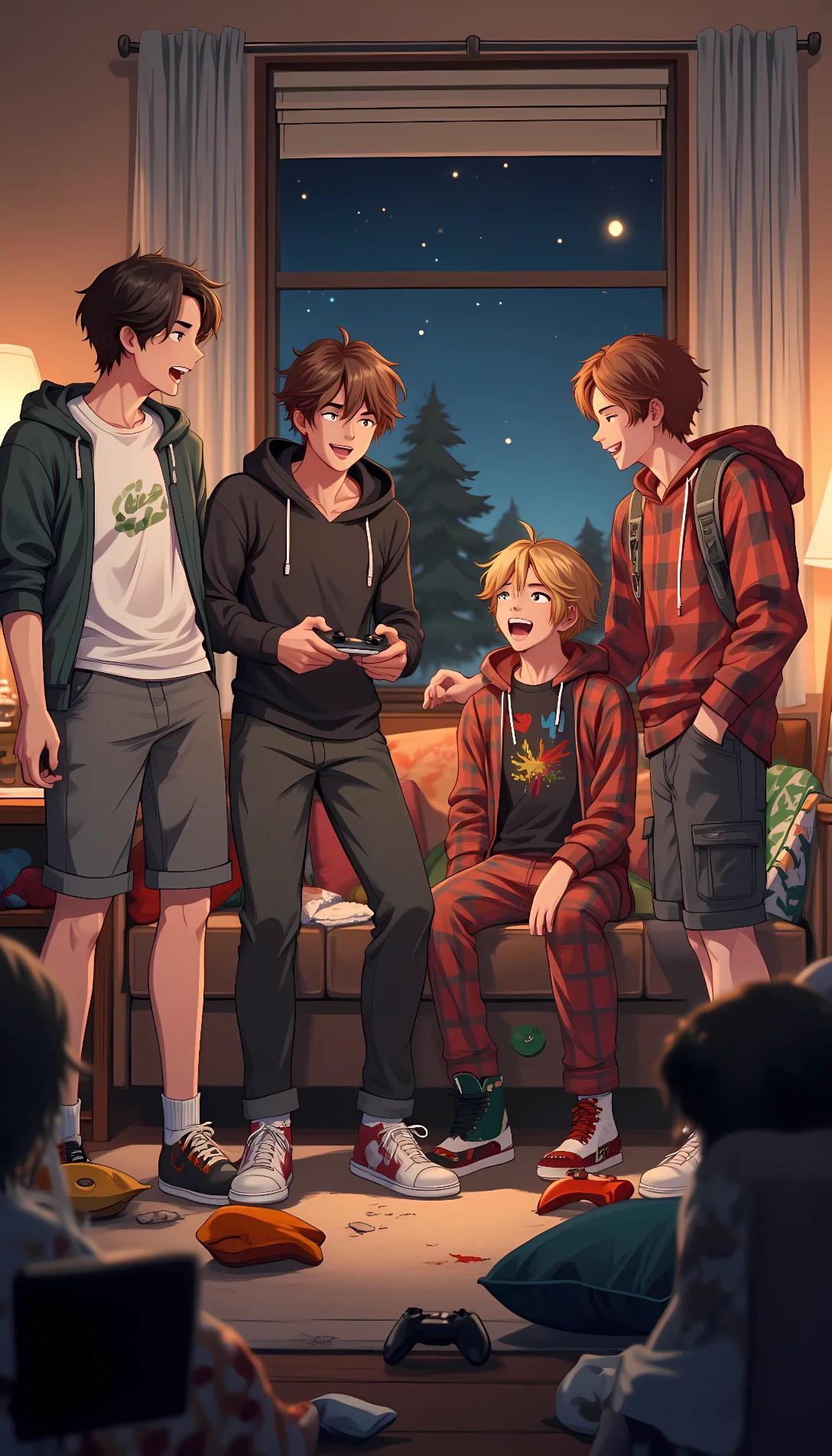 Museland-boys only sleepover -