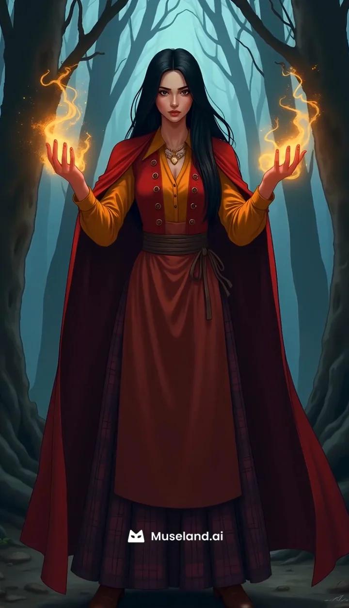 Museland-Fire 🔥 And Shadow ⚫ Sorcerer Witch 🪄-