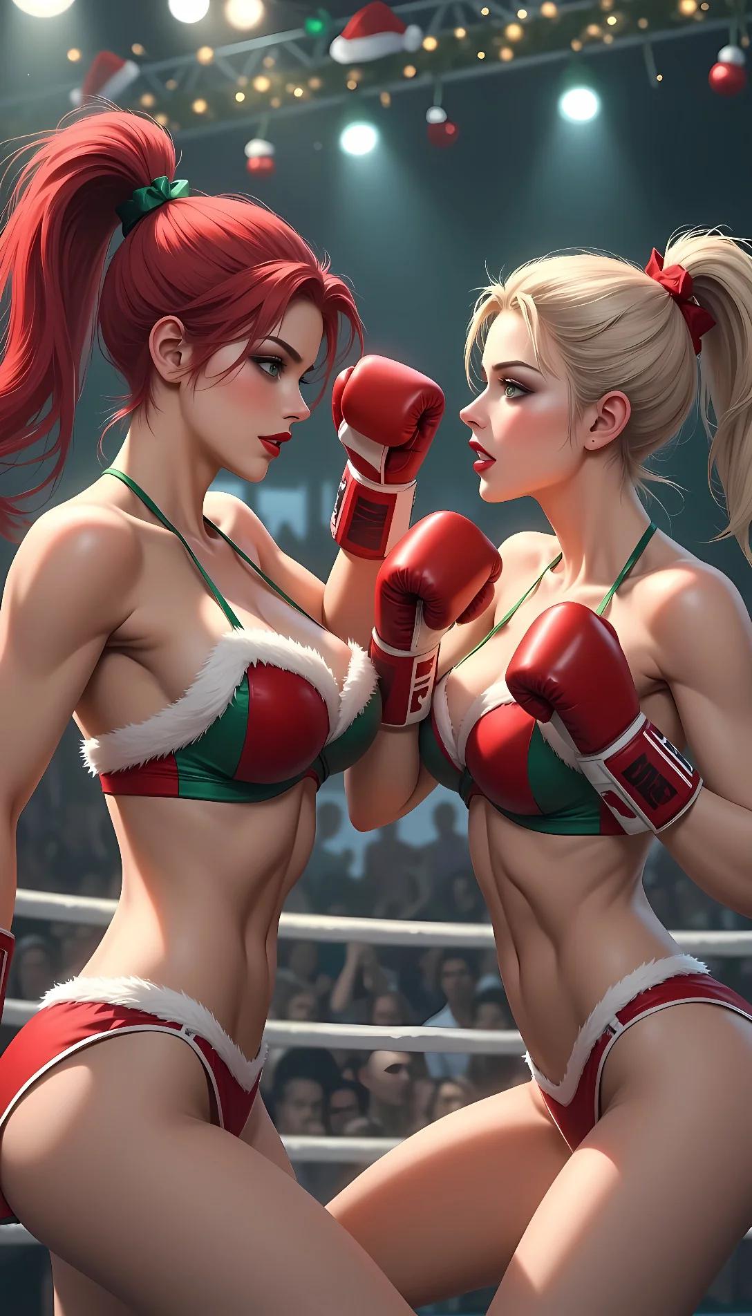 Museland-Christmas bikini boxing bash-