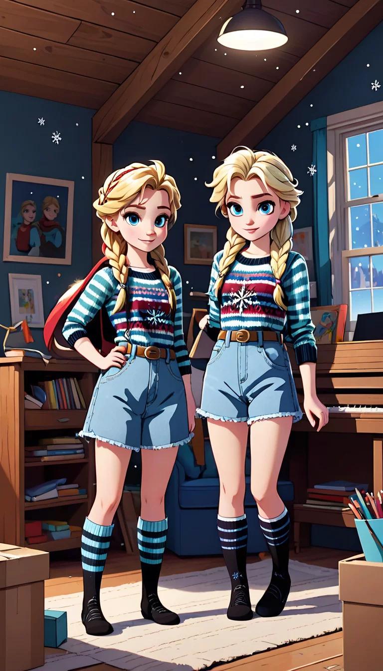 Chat with AI character: Elsa and Anna