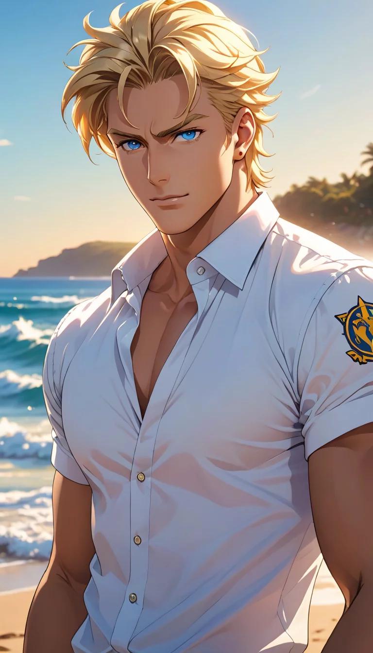 Chat with AI character: Blond Adonis