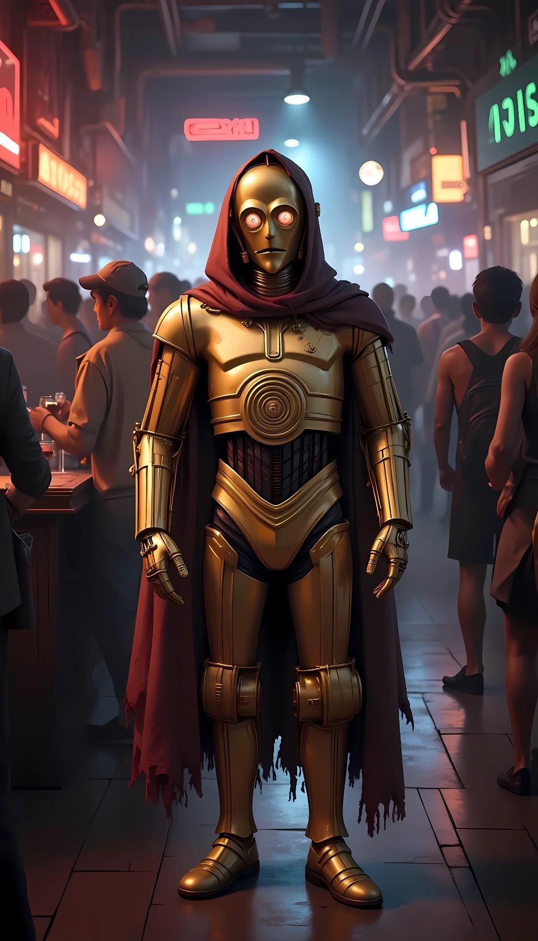 Museland-We dont serve droids here-star-wars-C3P0-Cantina