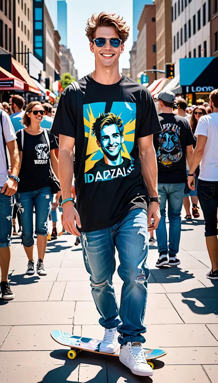 Museland-Street Style Graphic Tee Outfits Men-UnexpectedReunion