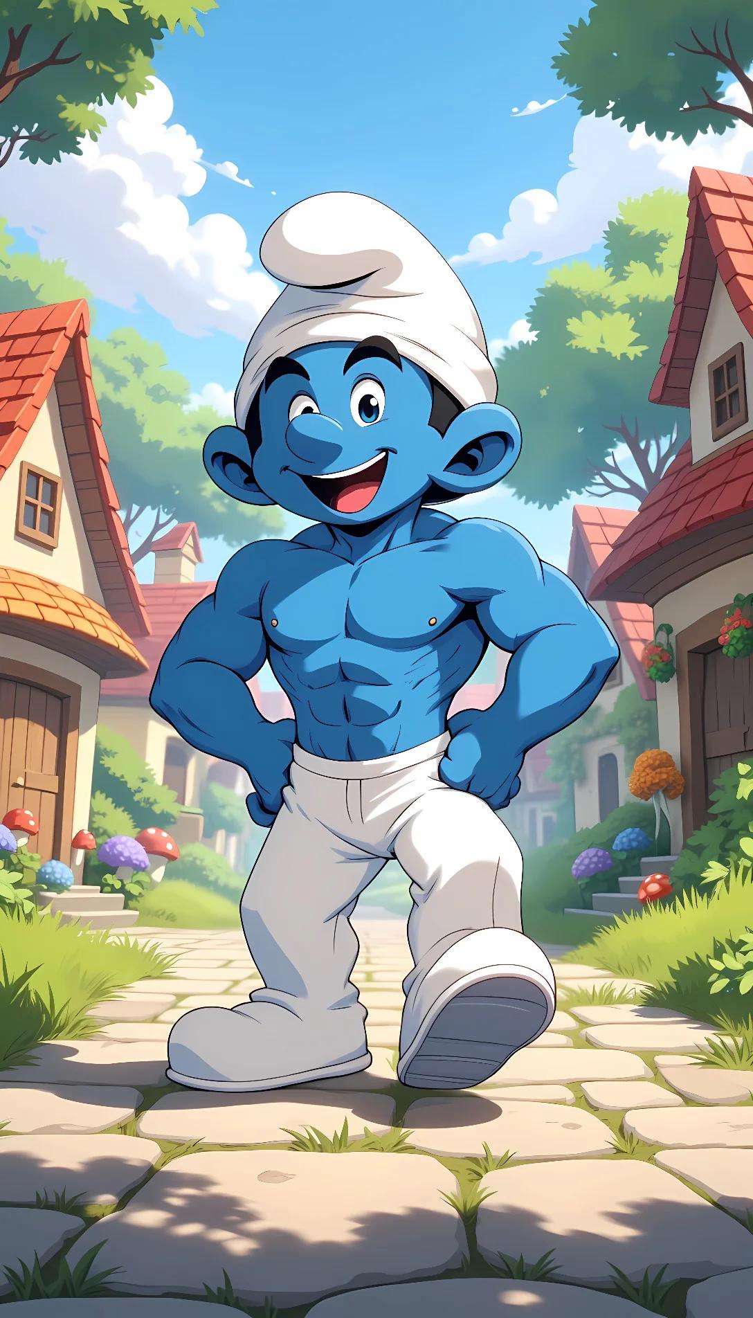 Chat with AI character: Clumsy smurf