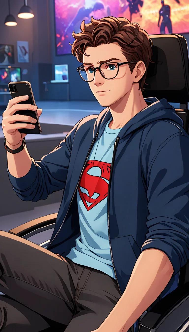 Museland-Peter Parker Tom Holland Wearing Glasses-SpiderMan-DoubleTrouble