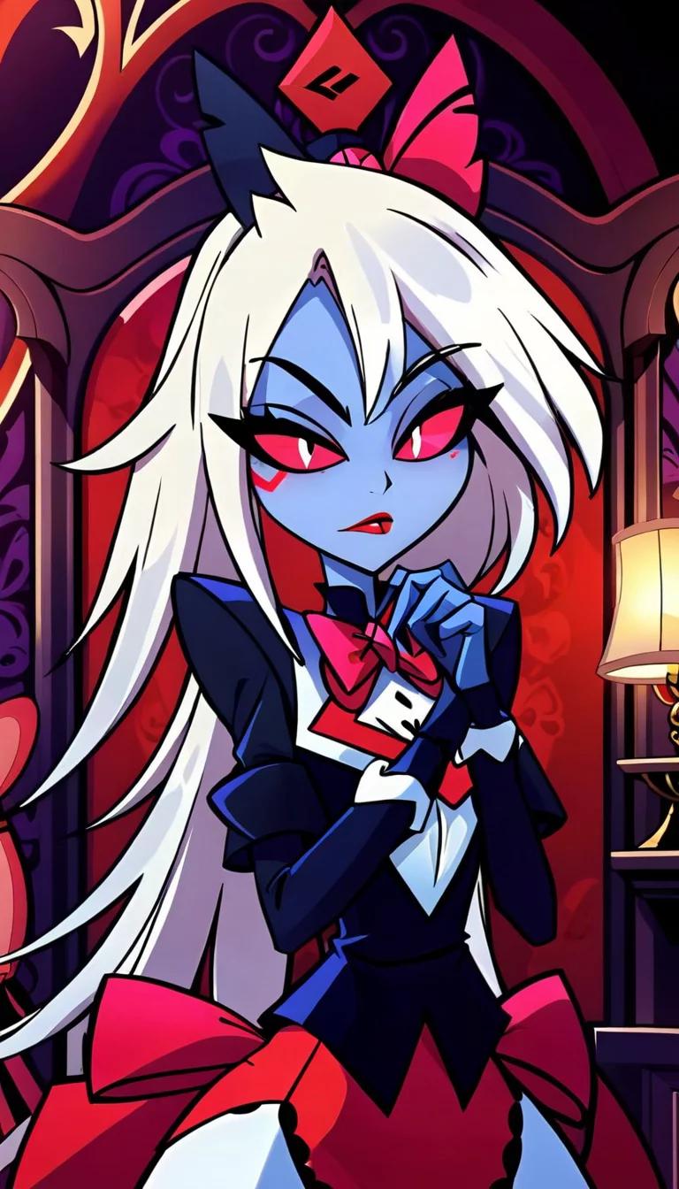 Museland-hazbin hotel charlie x vaggie-FieryRedhead-CharmingDemoness