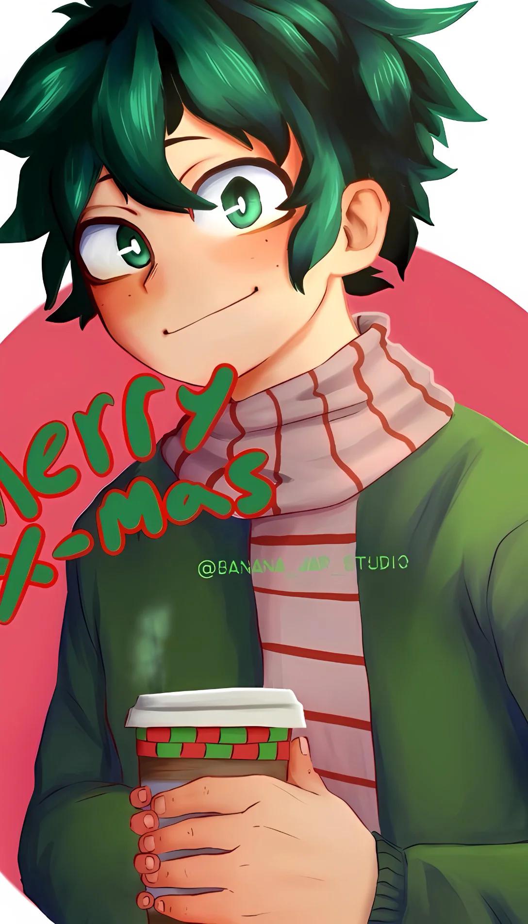 Museland-Eating holiday treats with Deku -anime-MHA-deku-Holidays-Midoriya