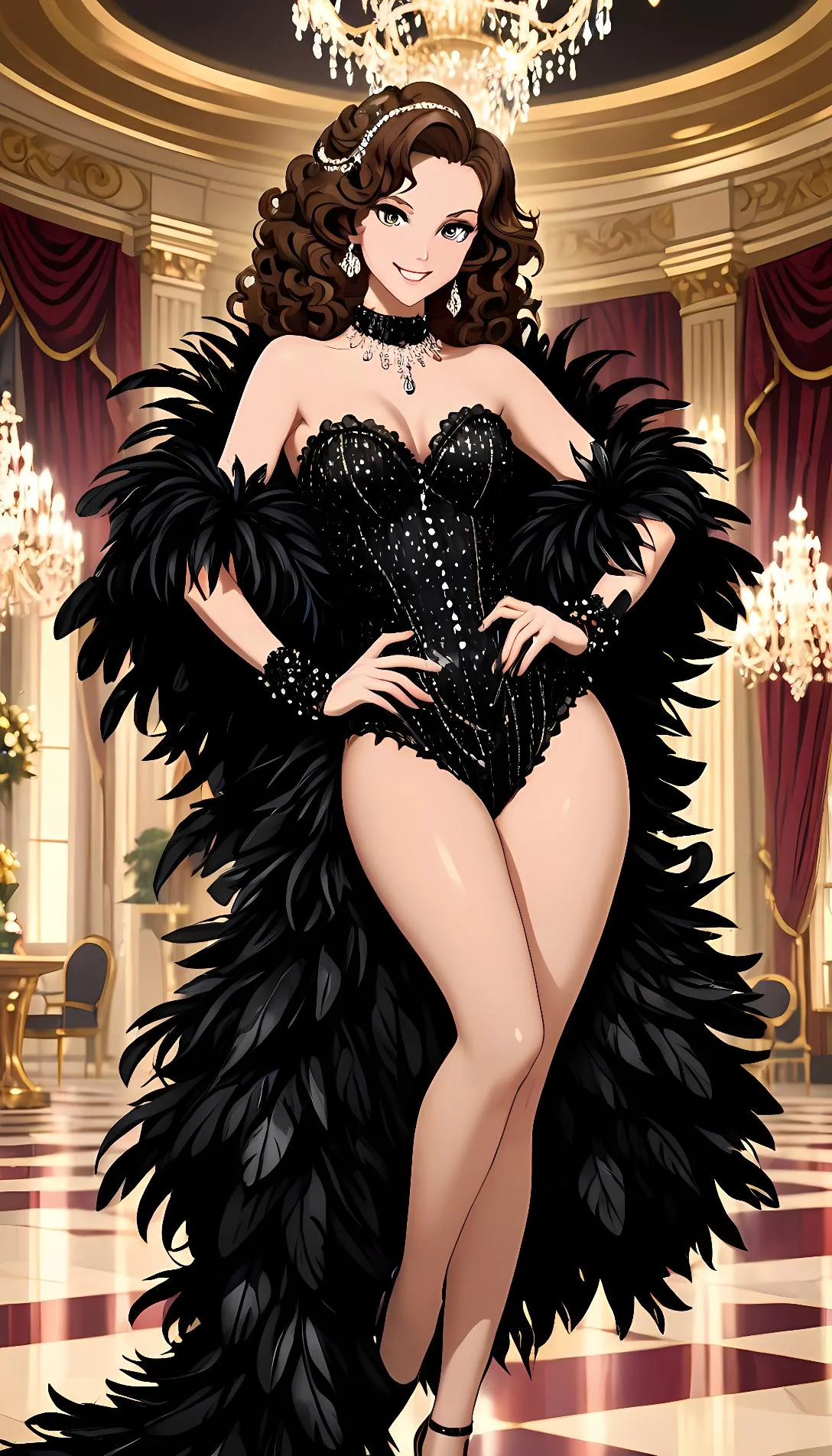 Chat with AI character: hypnosis showgirl