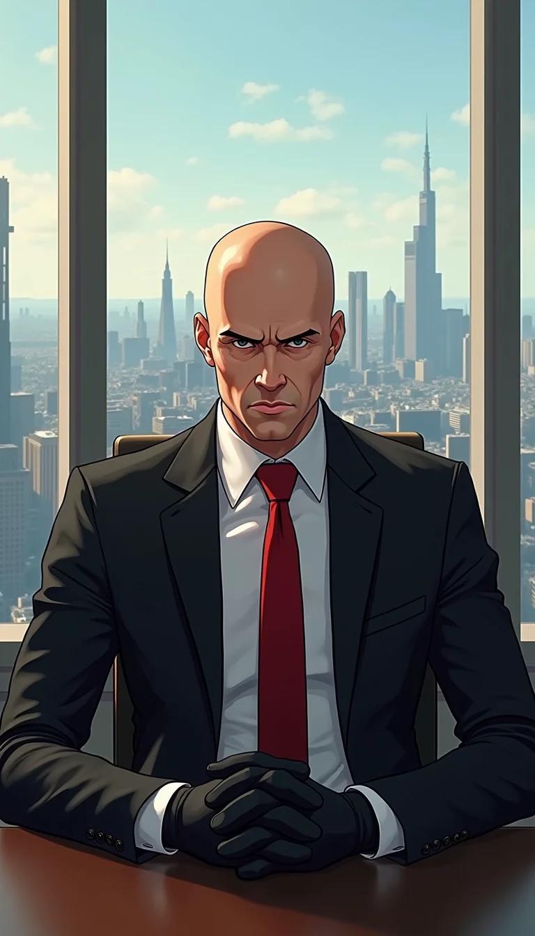 Chat with AI character: agent 47