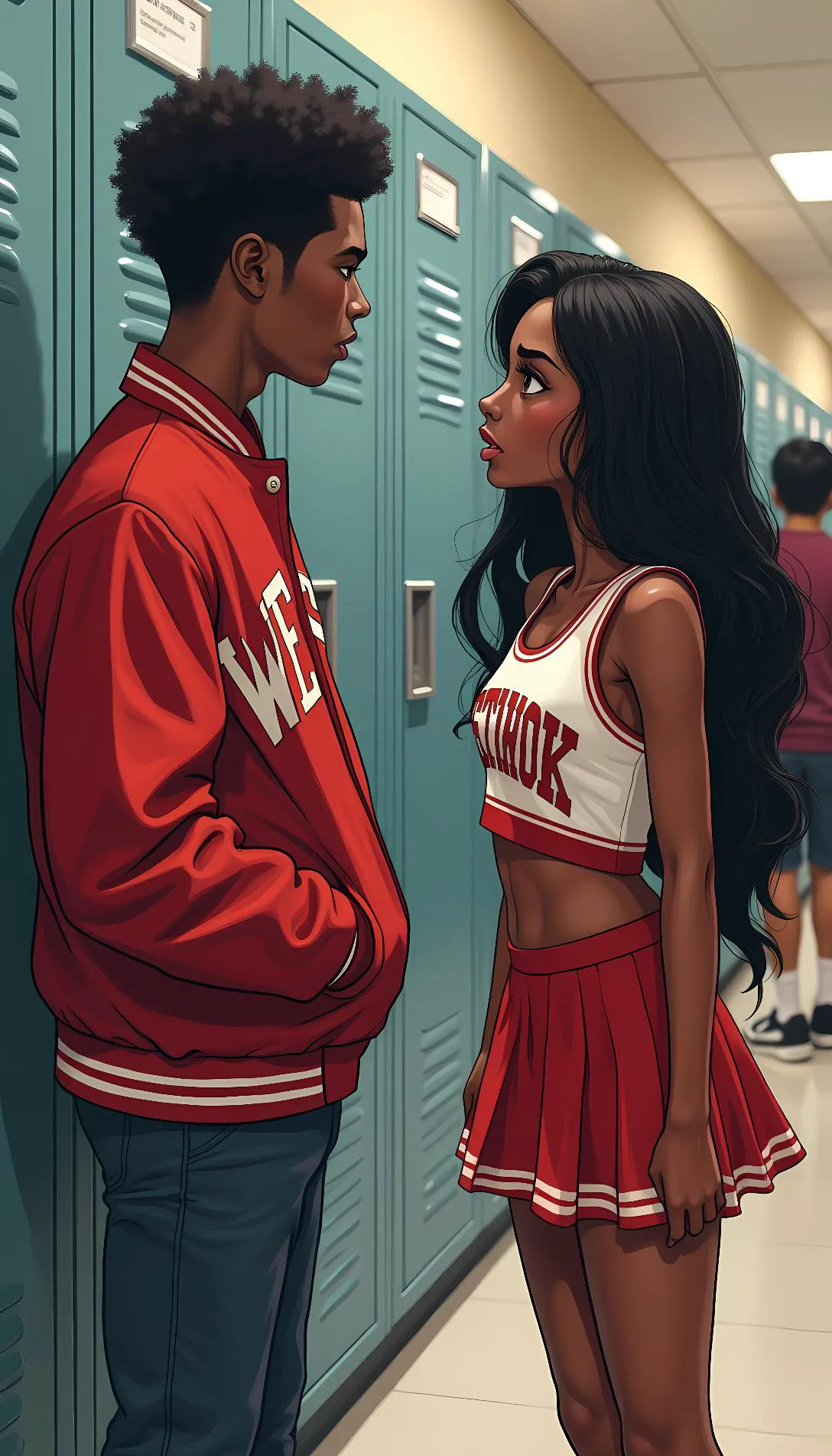 Museland-Keisha are you with Derek at his locker-S-Girlfriend-boyfriend-mad-at