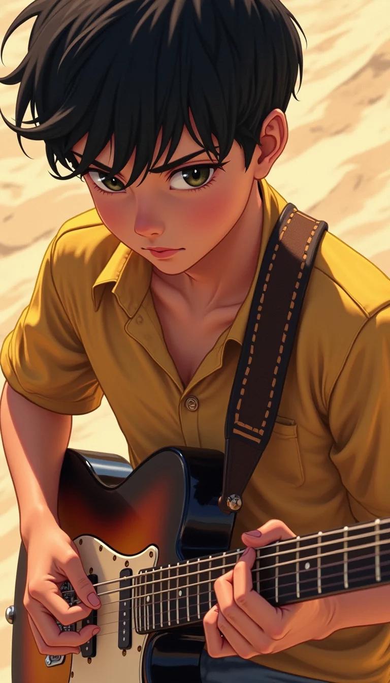 Chat with AI character: jack star boy guitar