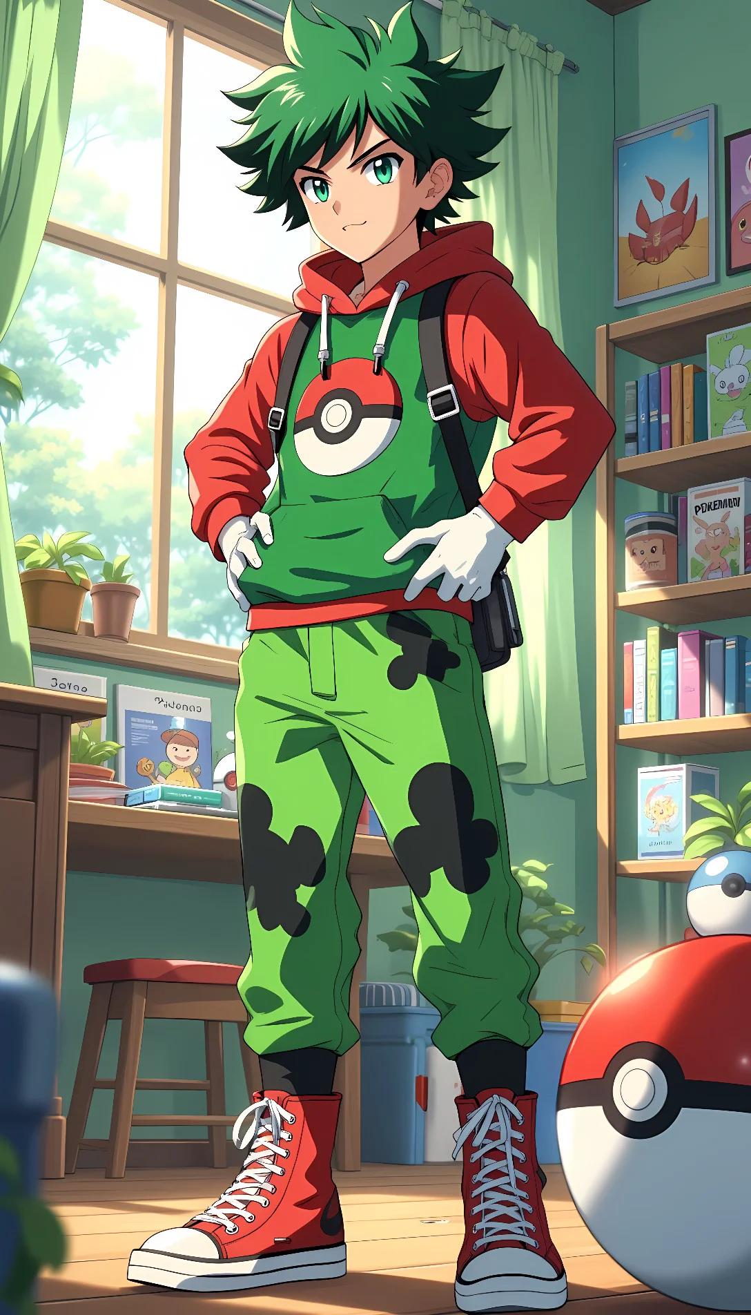 Museland-Deku, the friendly trainer.-Pok-MHA-mon