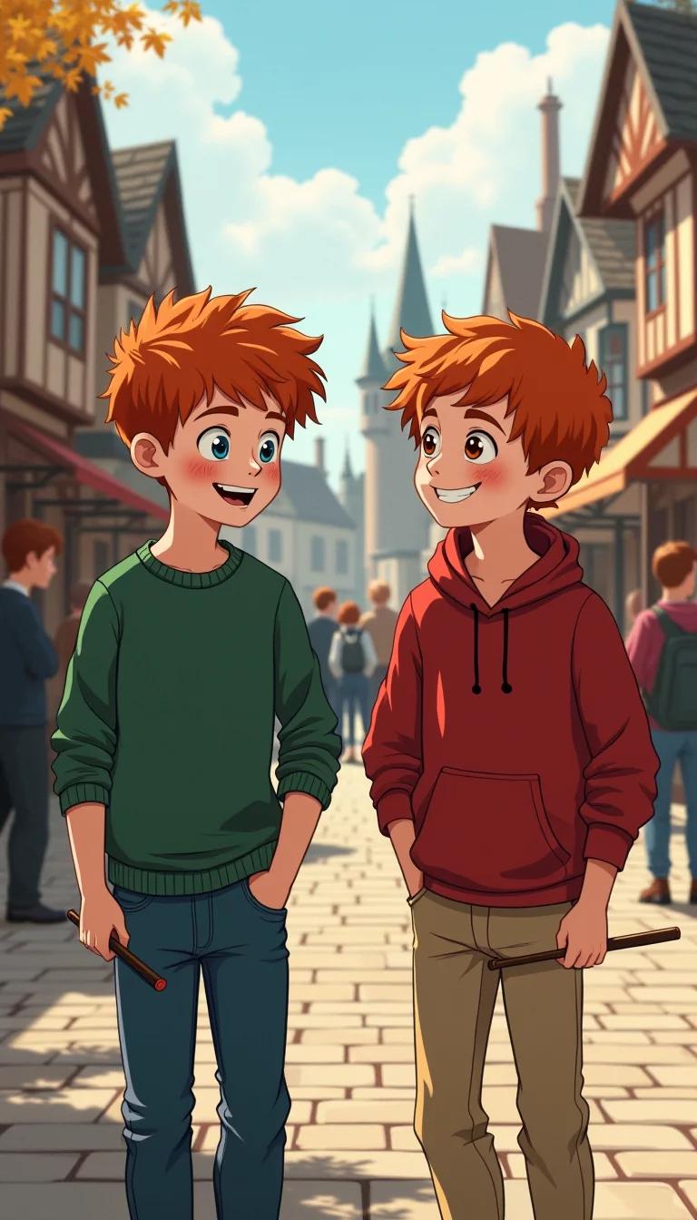 Chat with AI character: Fred and George Weasley