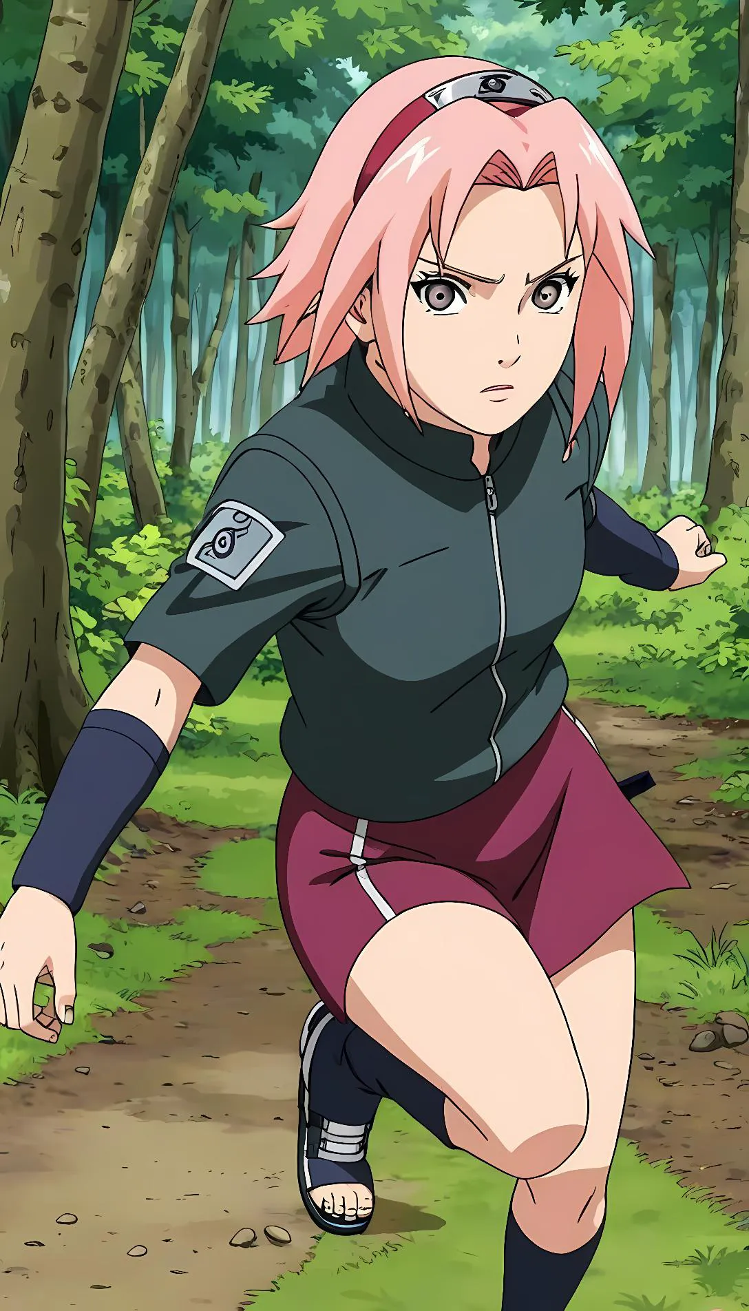 Museland-Ninja Encounter in the Woods-MistakenIdentity-PinkHairKunoichi