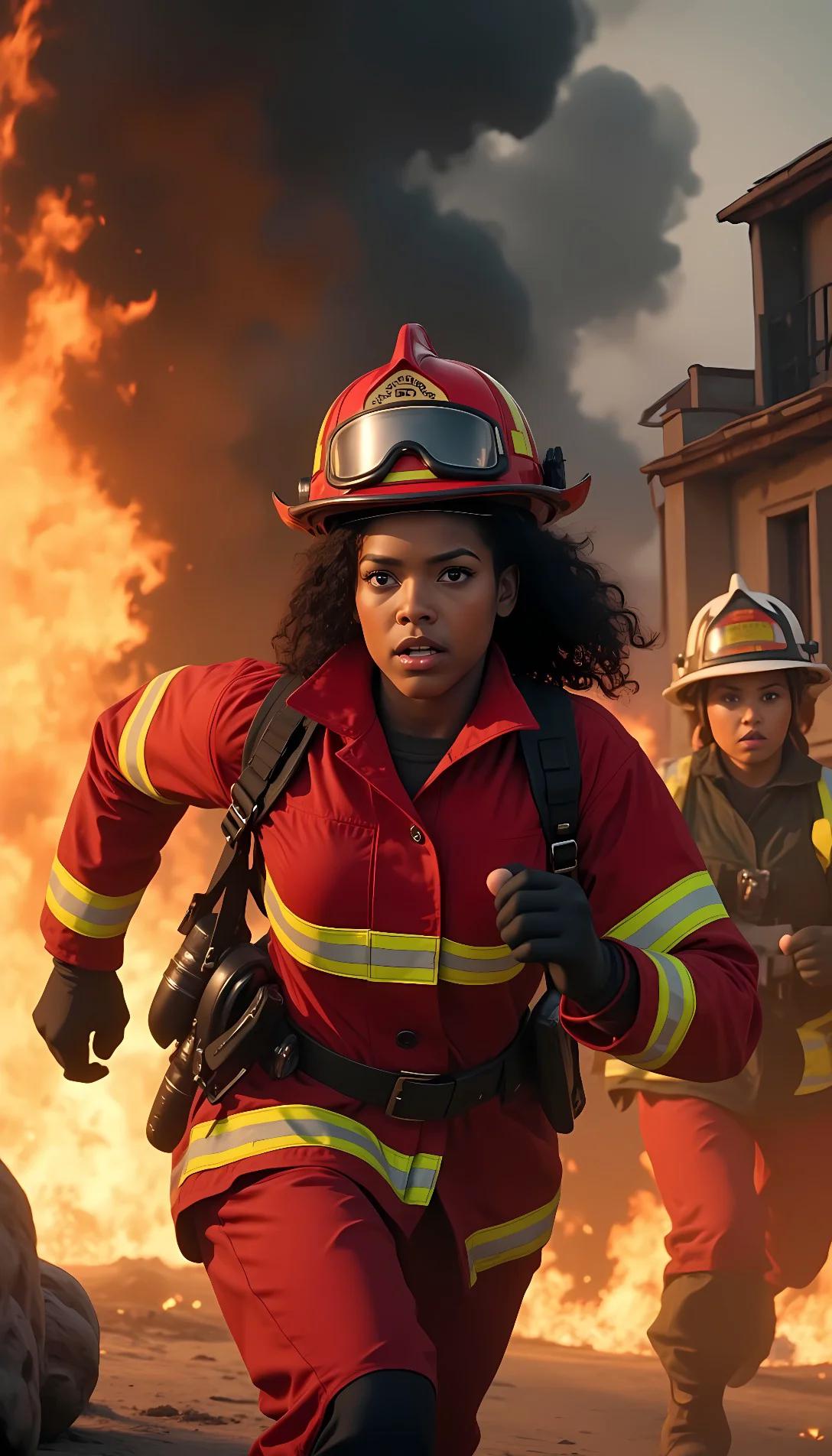 Museland-Love and and Fire-lesbian-Action-Firefighter