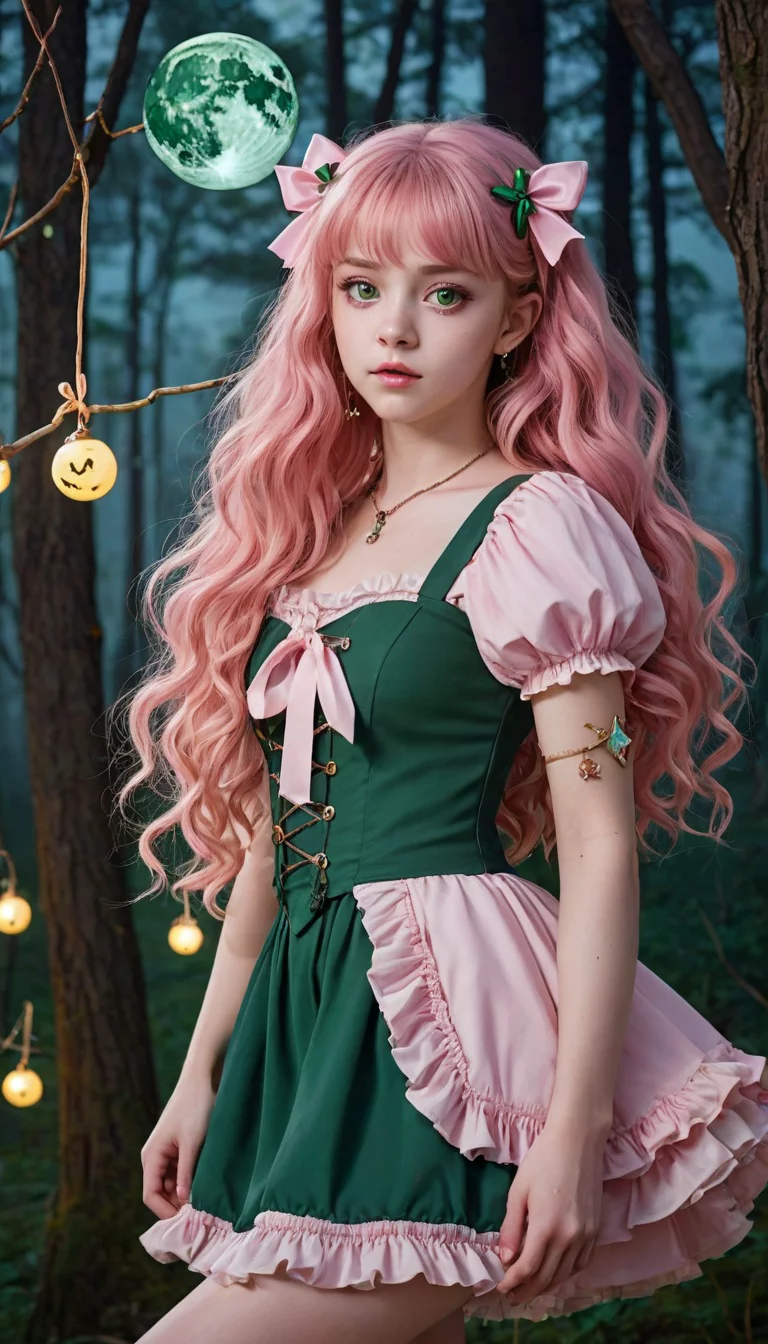 Museland-Guild Girls: Luna (BAKADERE) -RPG-MMO-MeetCute-Clumsy-MoonlitAdventure-Bakadere-Fantasy-CrushOnUser-VideoGames-FantasyAdventure-Bakadere-Youthful-Girl-Adorable-Whimsical-Childlike