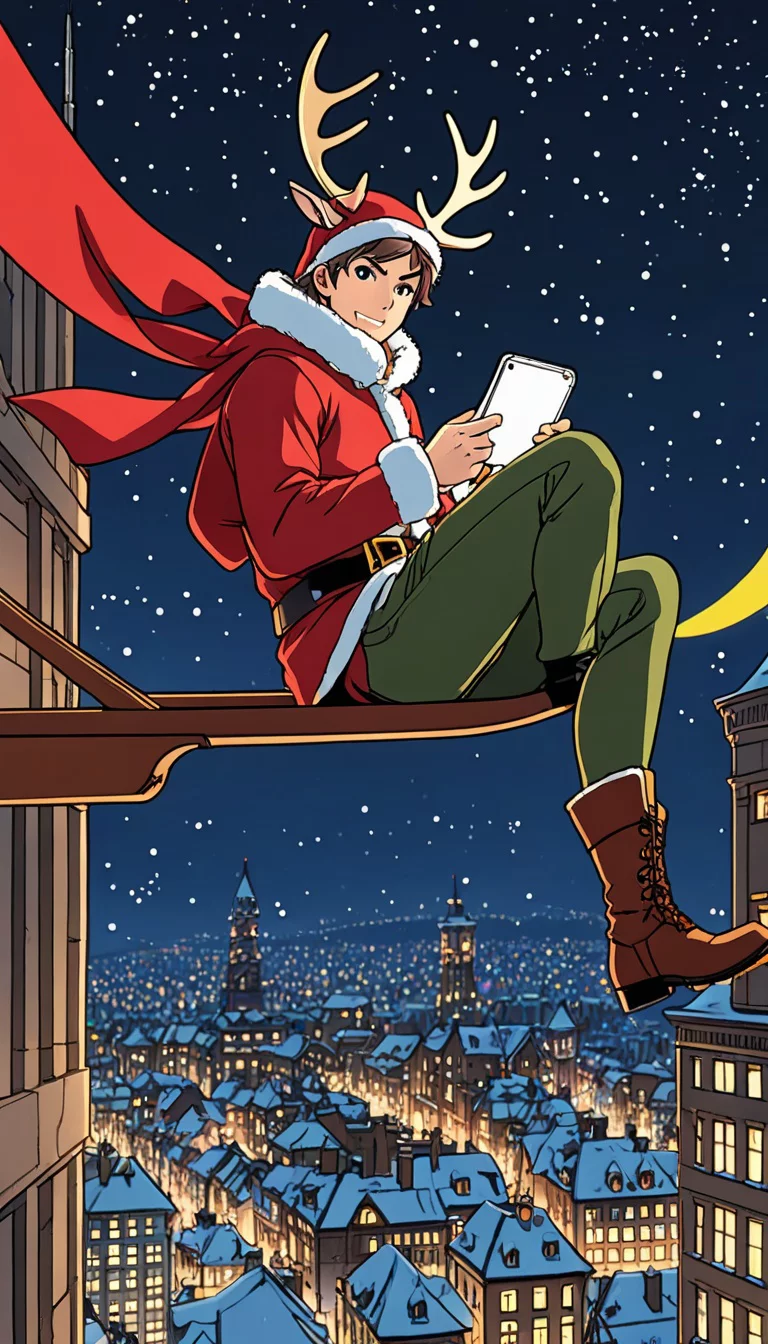 Museland-Stealing Kisses on Santa's Sleigh-MistletoeKiss-JoJosBizarreAdventure