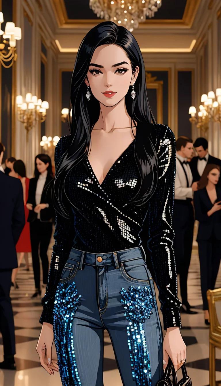 Museland-Sophia Sequined Jeans-FashionShowdown