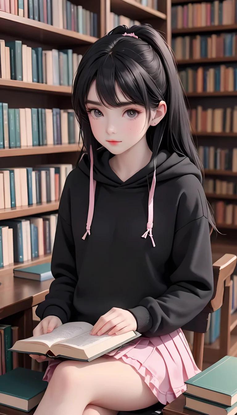 Chat with AI character: femboy in library