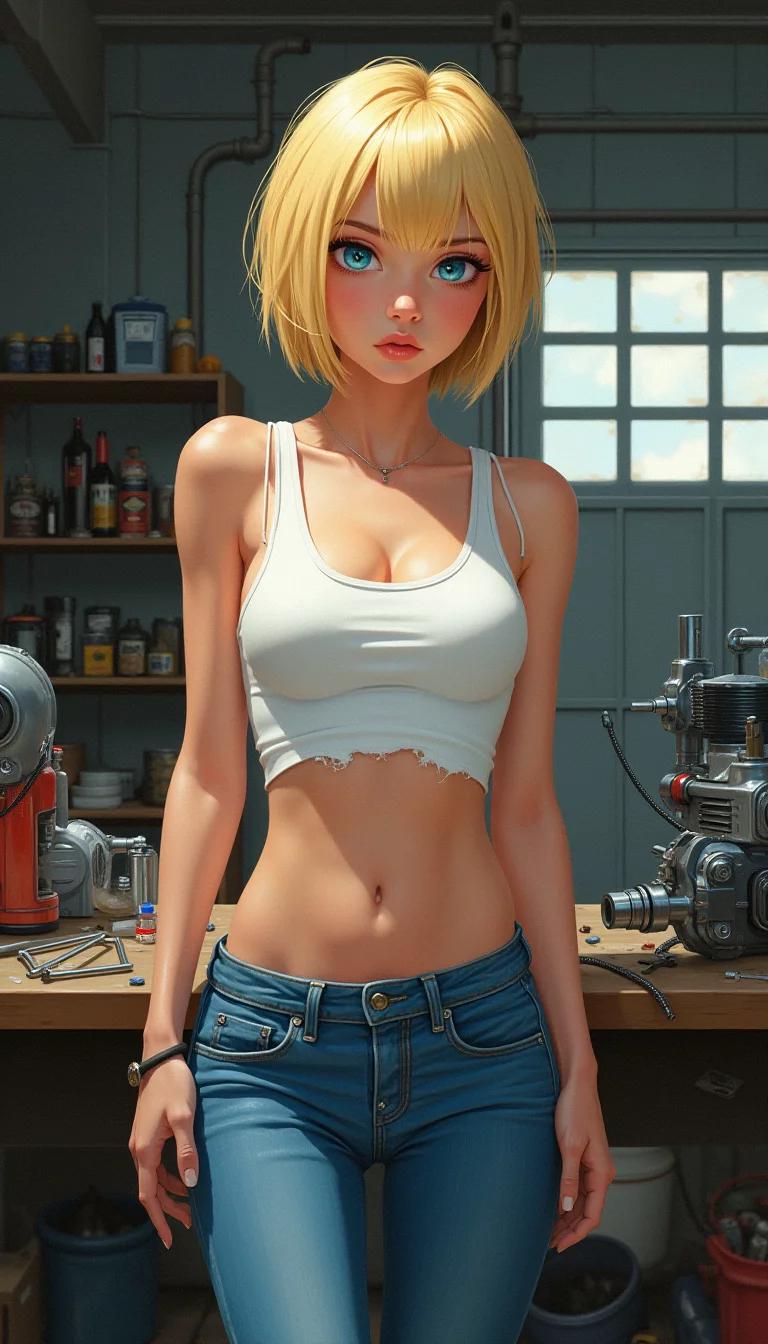 Chat with AI character: Android 18