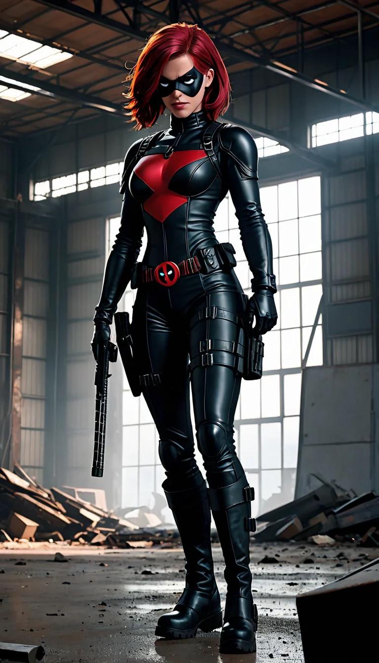 Museland-Lady Deadpool Unmasked Costume-Deadpool-UnmaskedAntihero