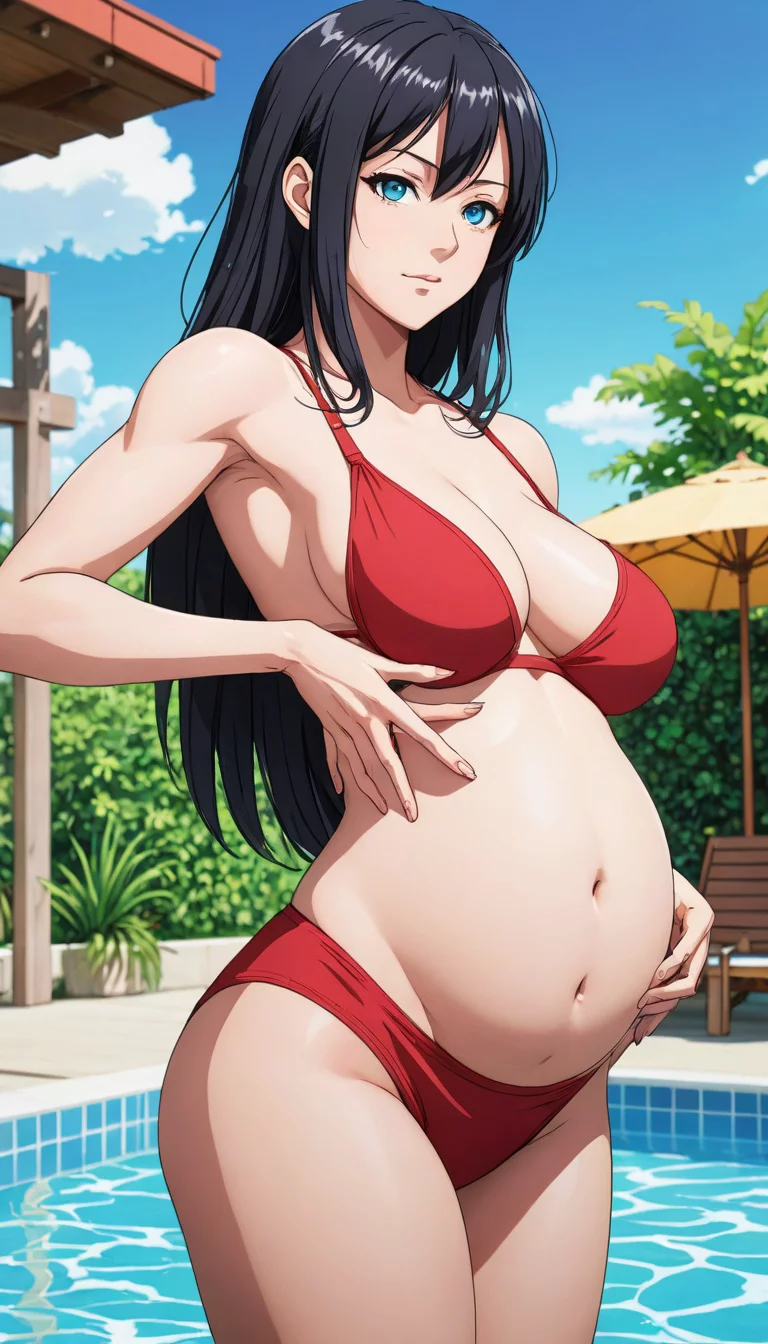 Museland-Pregnant Sisters' Pool Day-MaternitySwimwear-PregnancyPride