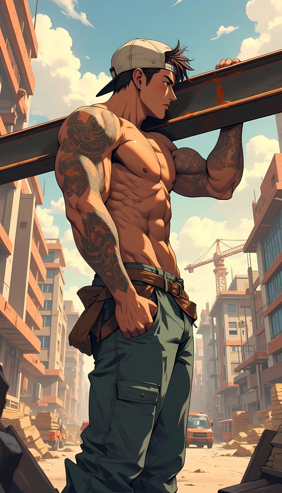 Museland-Hot Construction Worker-