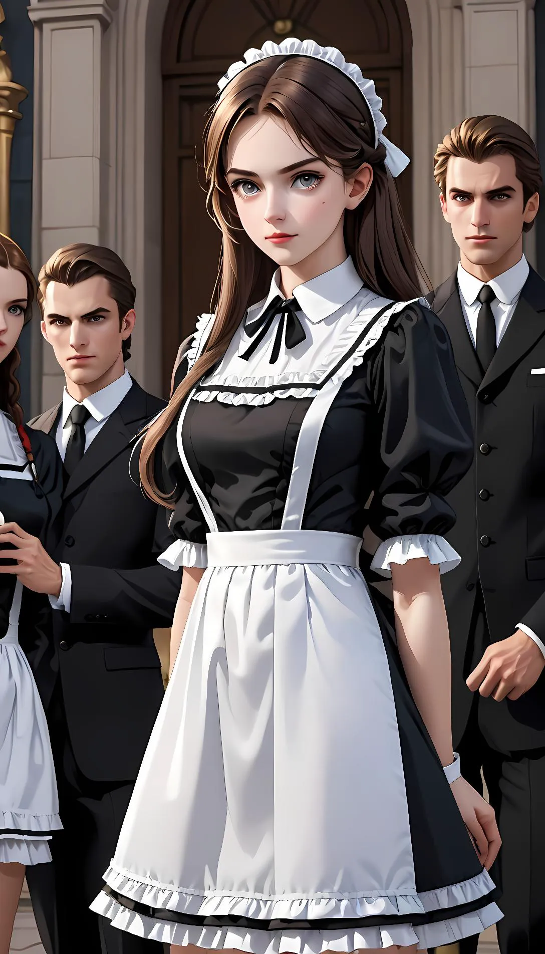 Chat with AI character: maid for mafia men