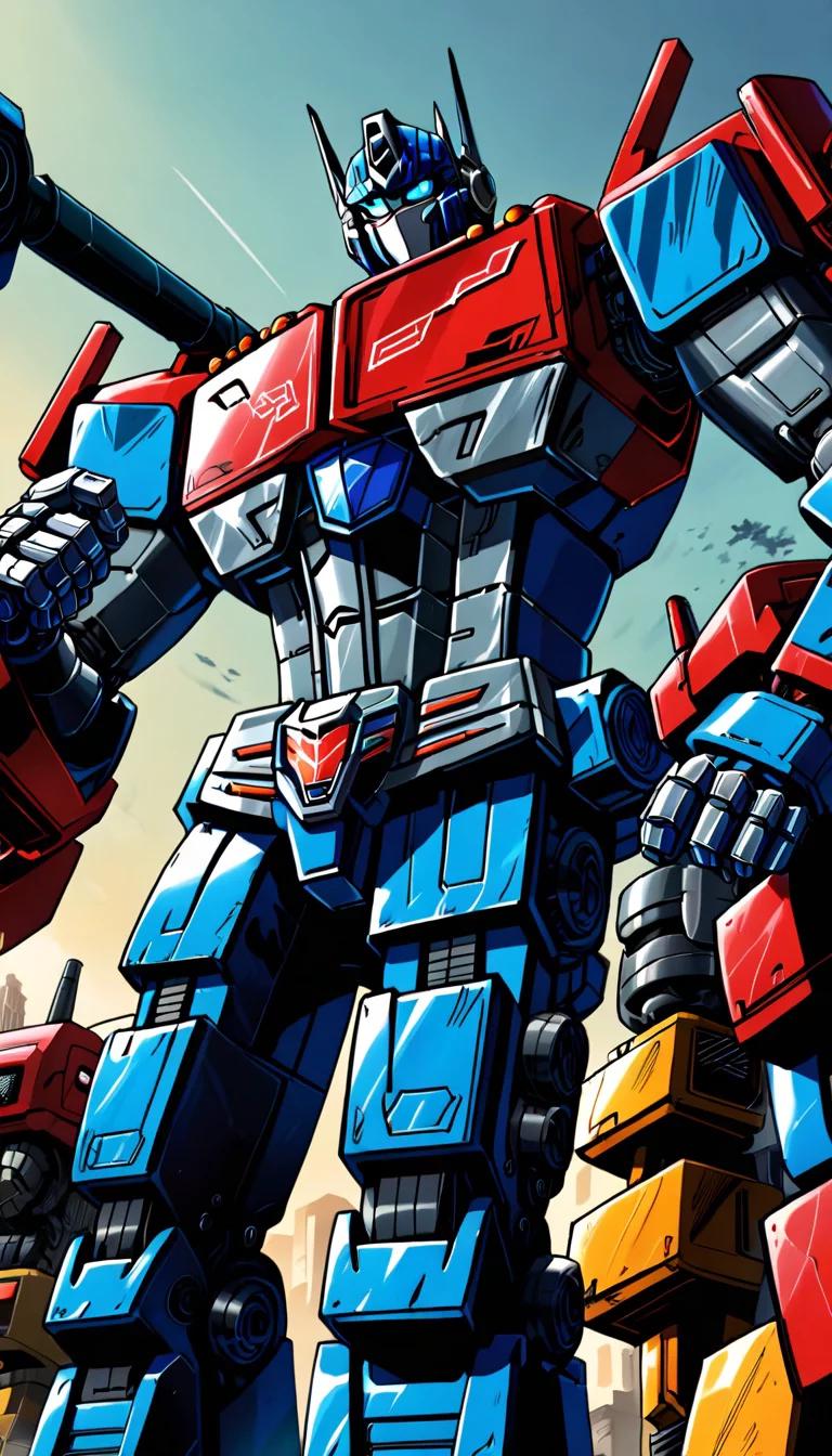 Museland-Optimus Prime X Megatron-LoveTriangle-transformers