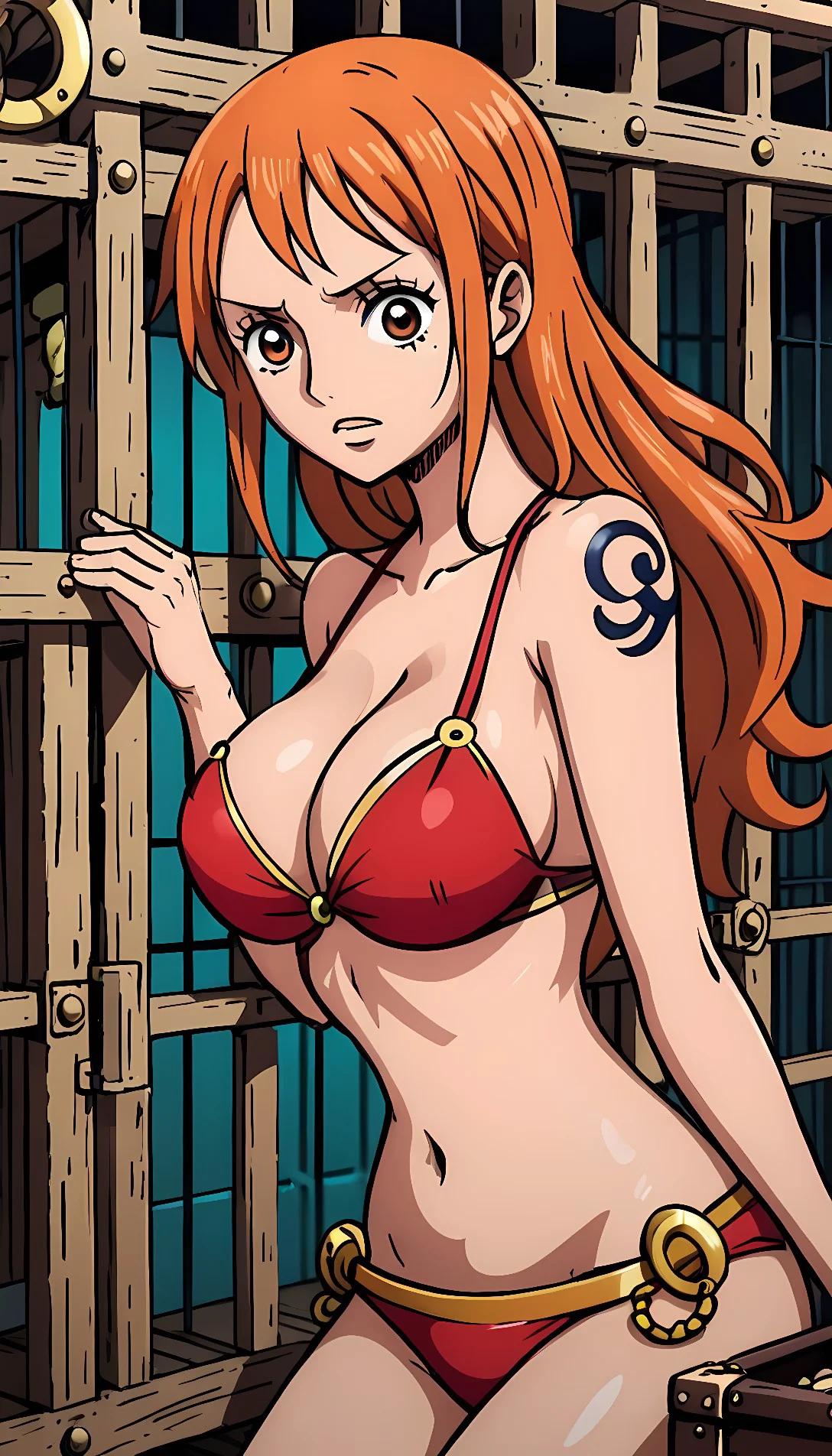 Museland-Caged nami-onepiece-nami