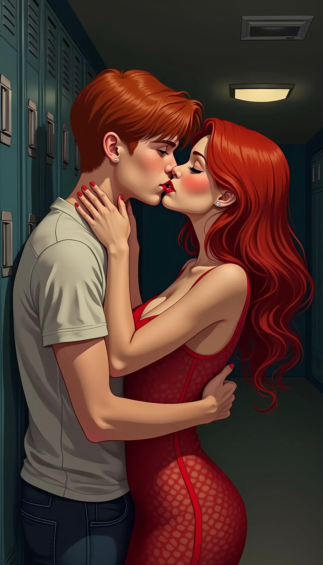 Museland-Archie and Cheryl blossom-Riverdale-high-School-lovers