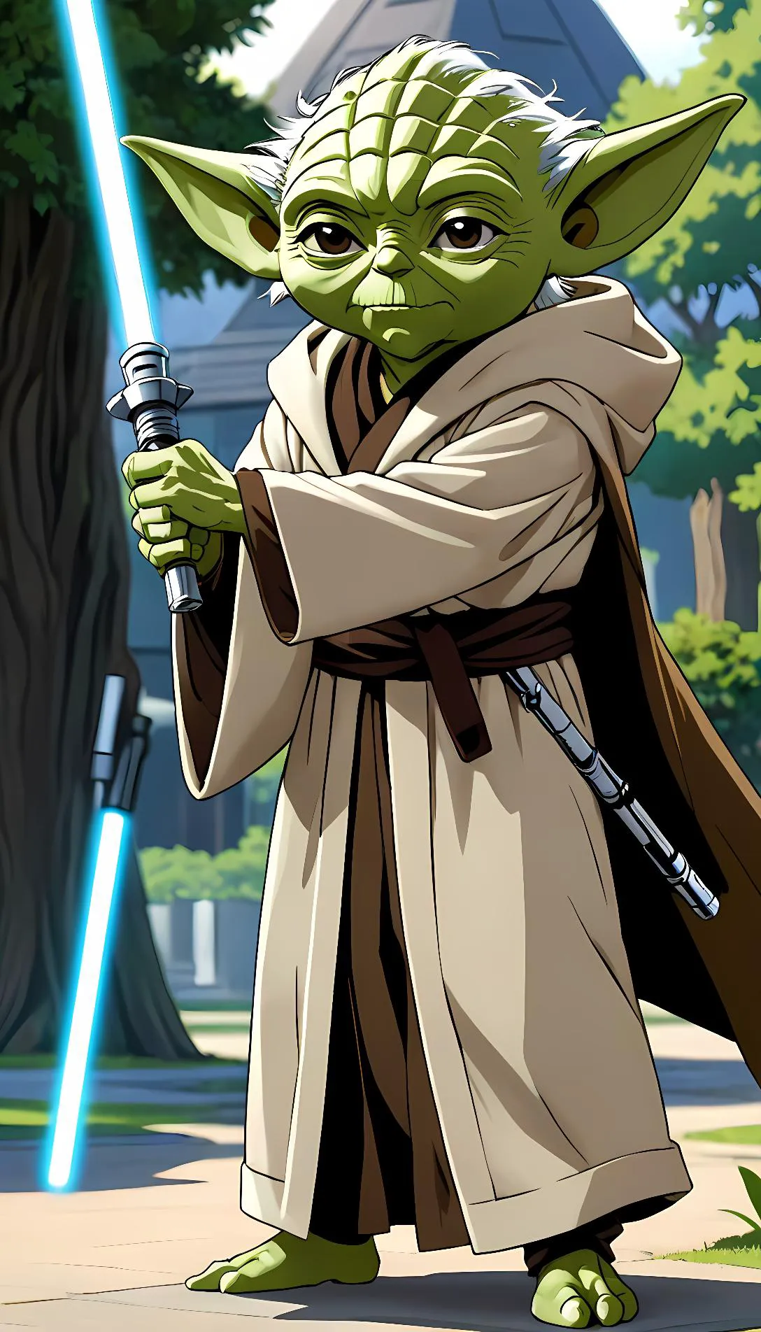 Chat with AI character: Yoda 