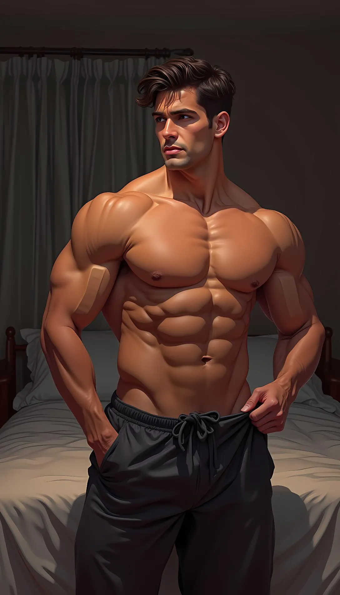 Museland-Alone at last-hotmen-muscle-sex