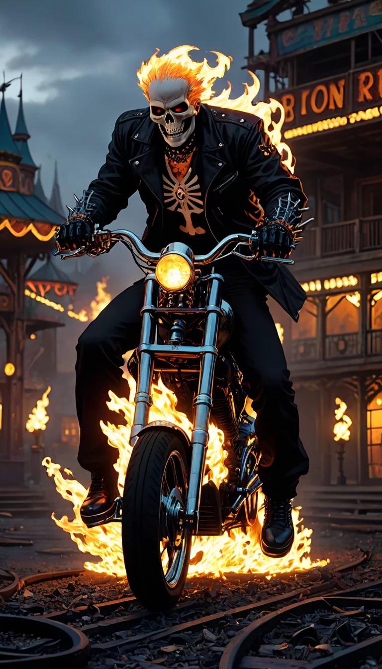 Chat with AI character: ghost rider