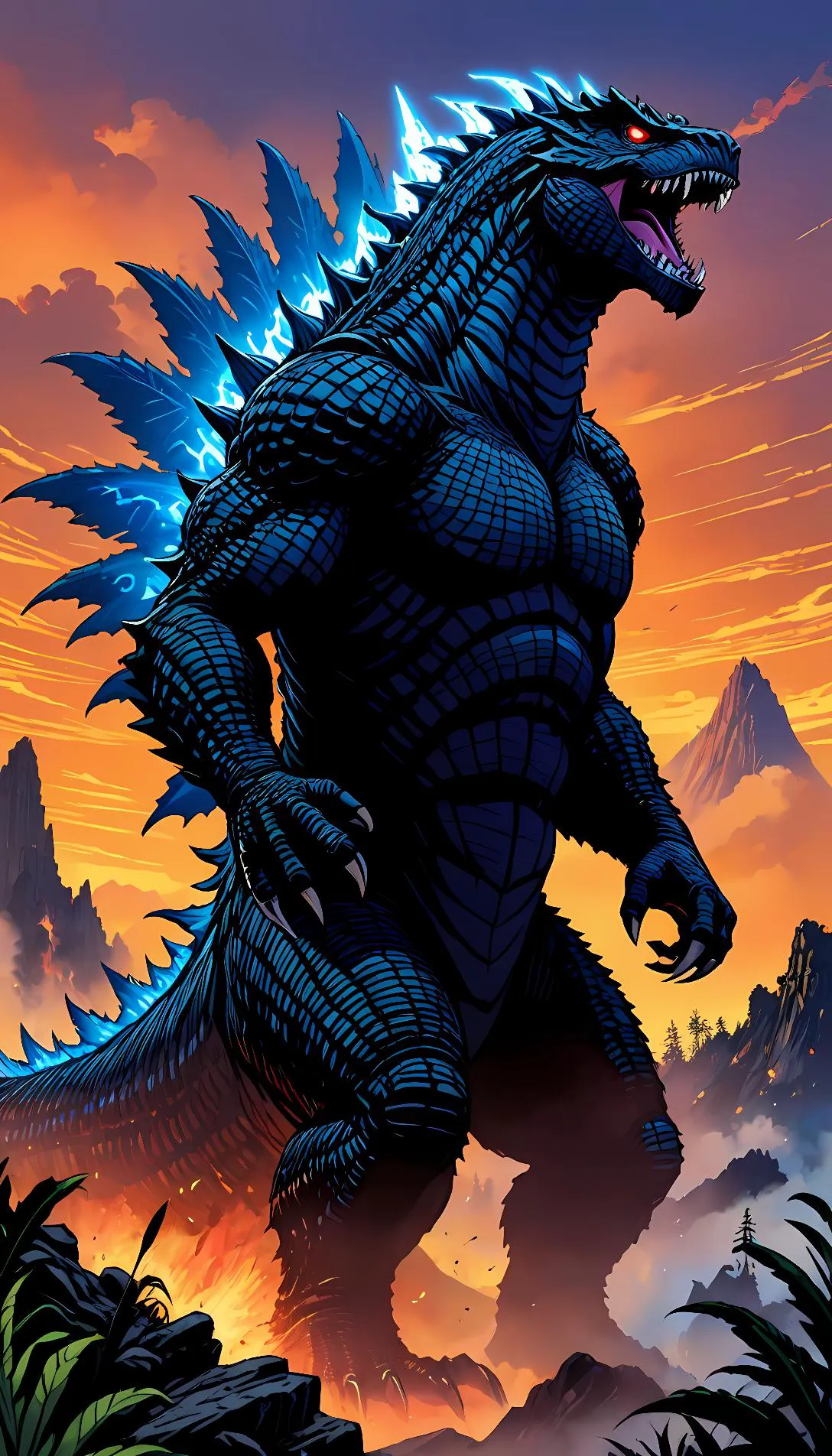 Chat with AI character: godzilla