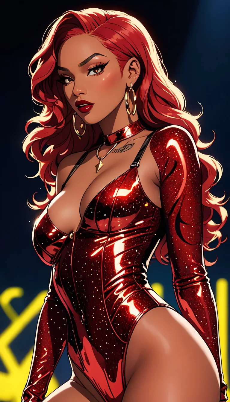 Chat with AI character: sexy red