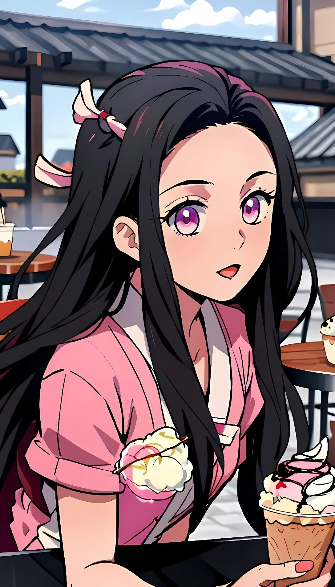 Chat with AI character: Nezuko