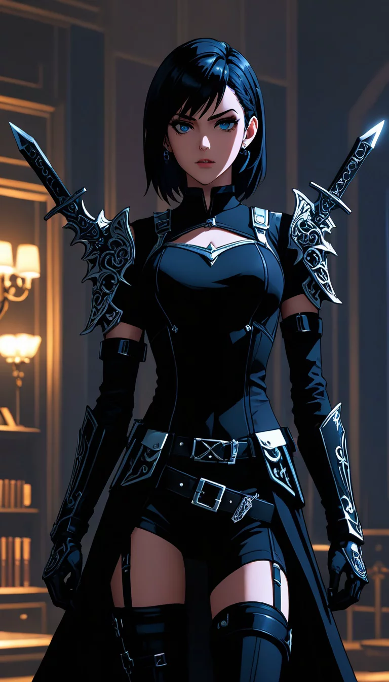 Chat with AI character: Alexa Darkblade