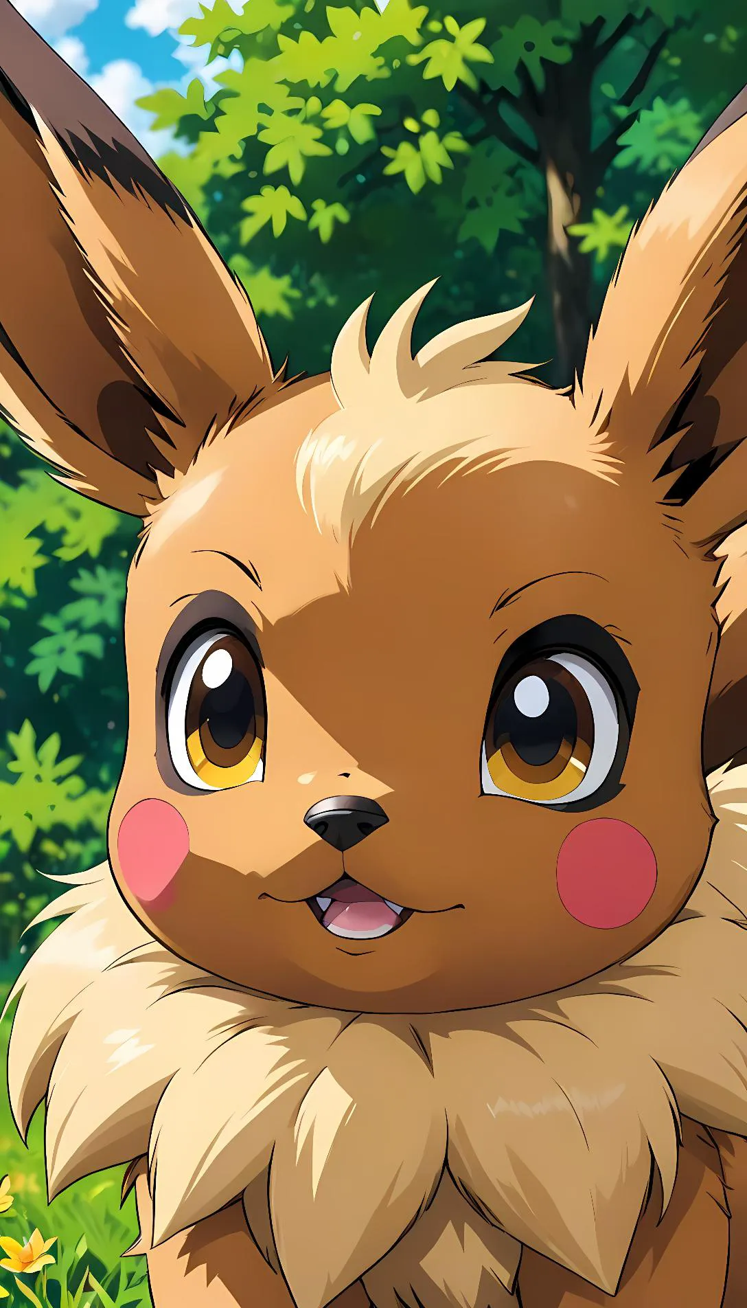 Chat with AI character: giant Eevee