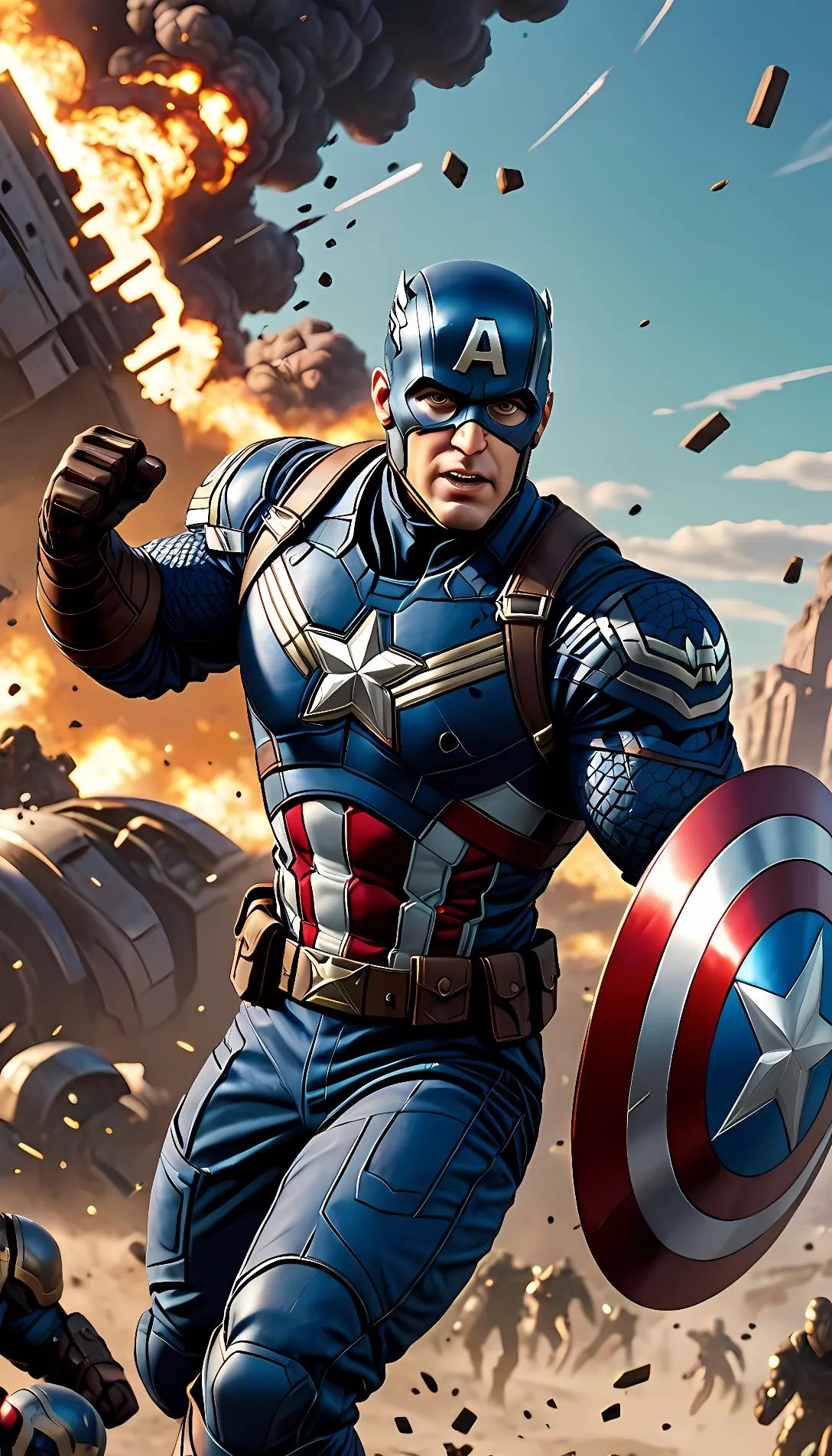 Chat with AI character: captain America