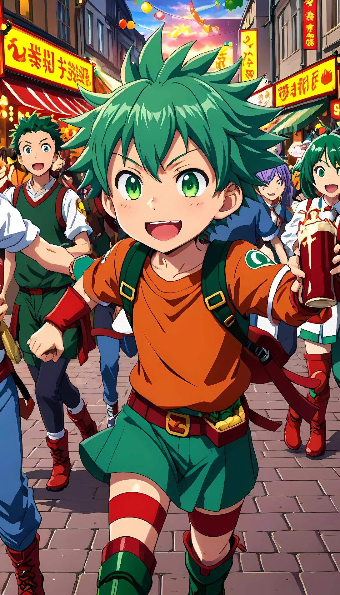 Chat with AI character: deku