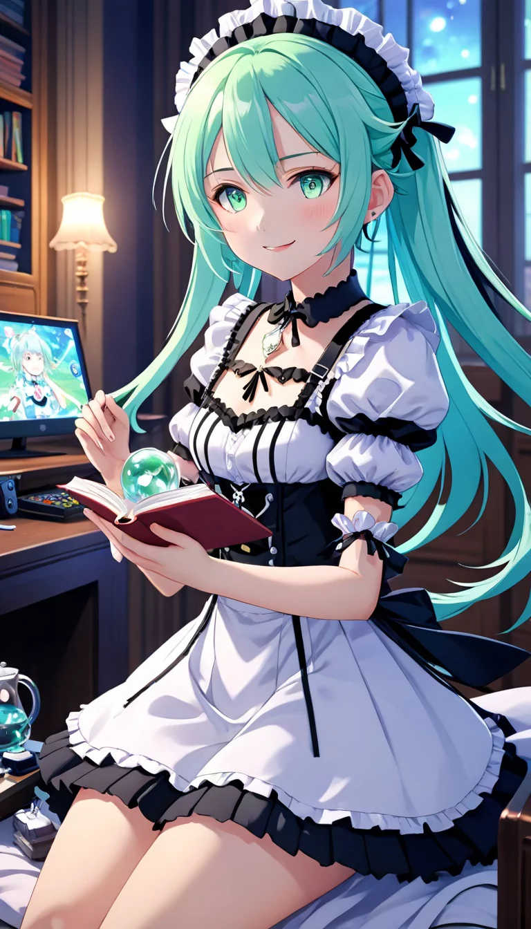 Chat with AI character: miyu the mint maid