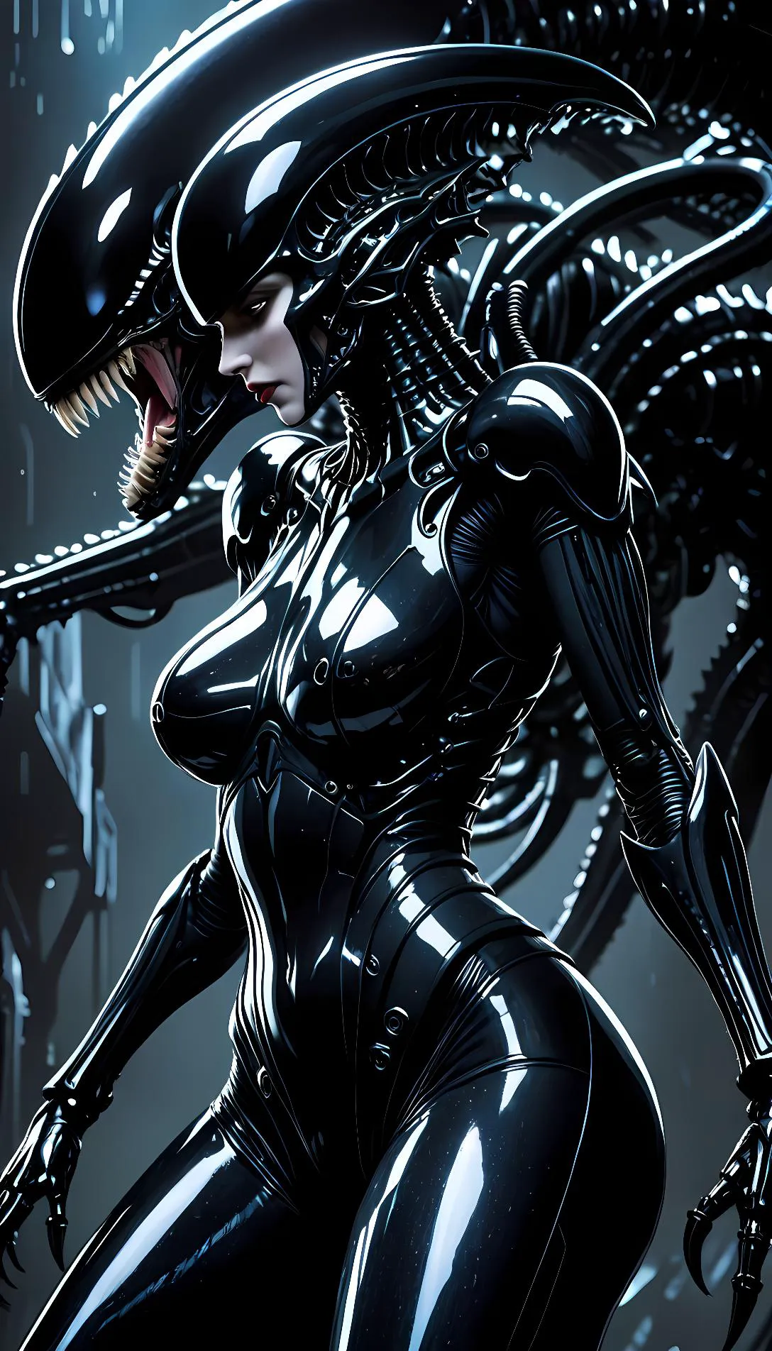 Chat with AI character: milf xenomorph