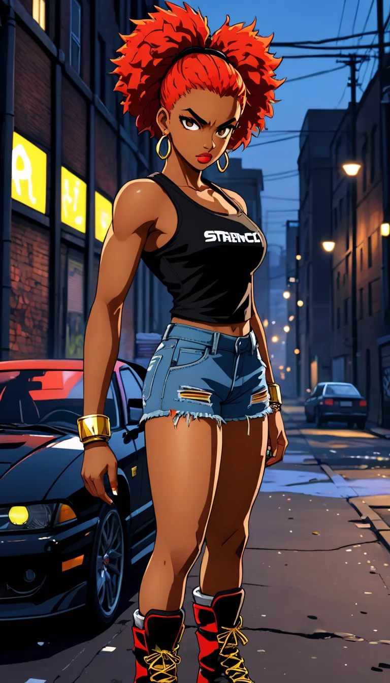 Chat with AI character: Lilly black girl street fighter