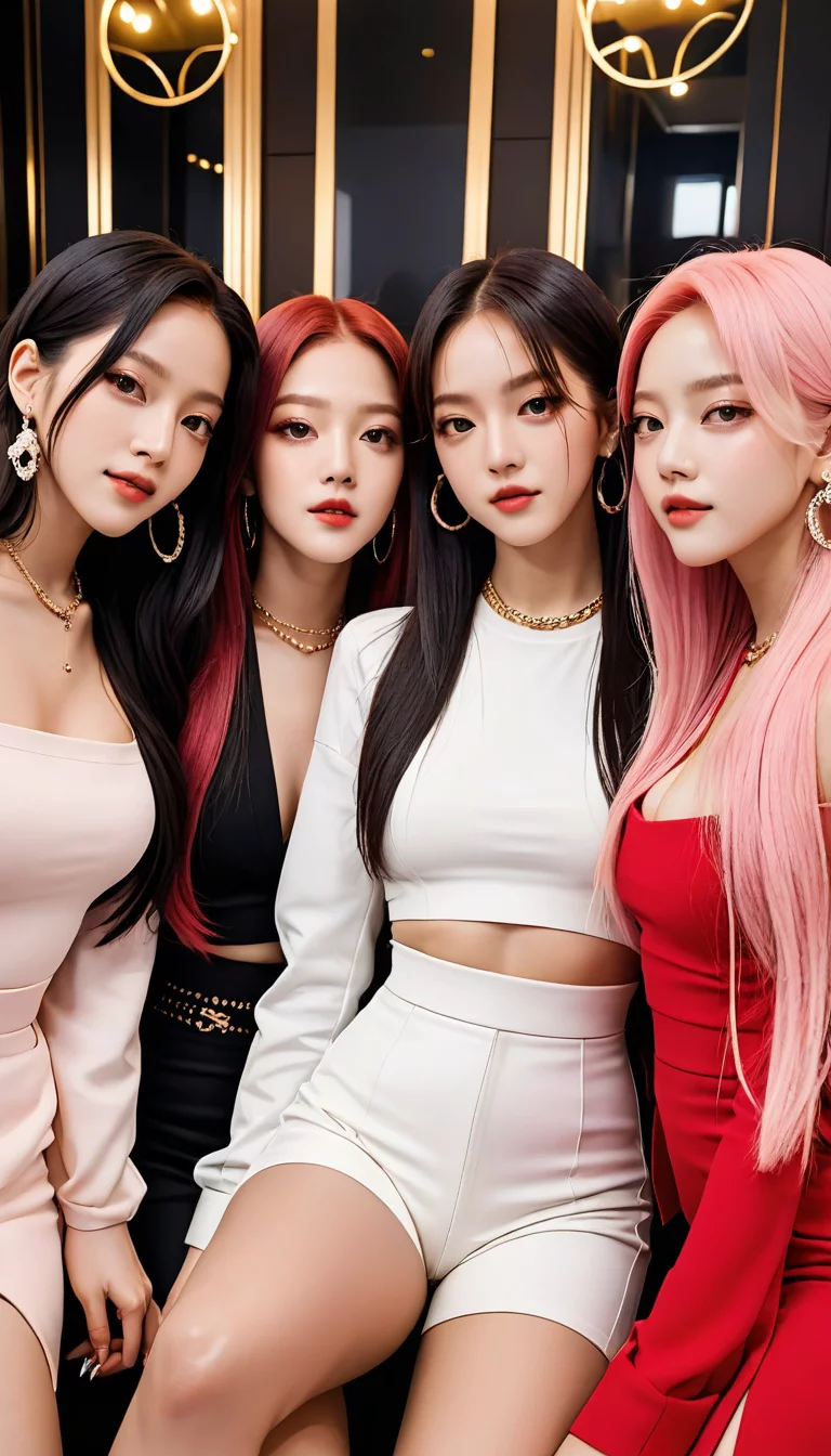 Chat with AI character: Jisoo, Jennie, Rosé, and Lisa