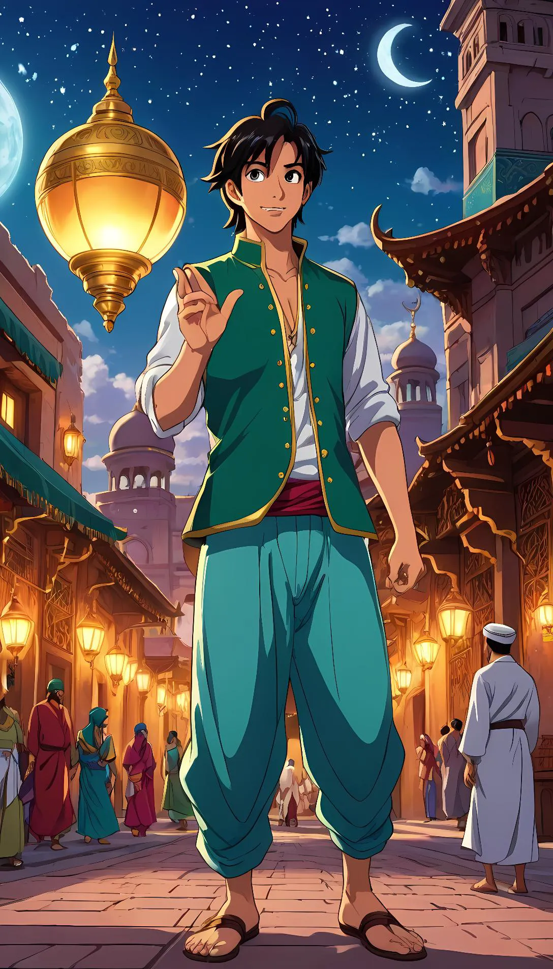 Chat with AI character: Aladdin