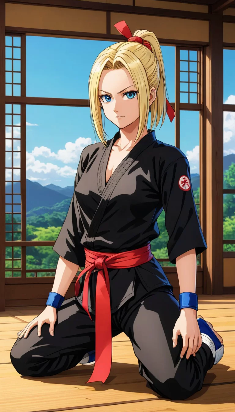 Chat with AI character: Android 18