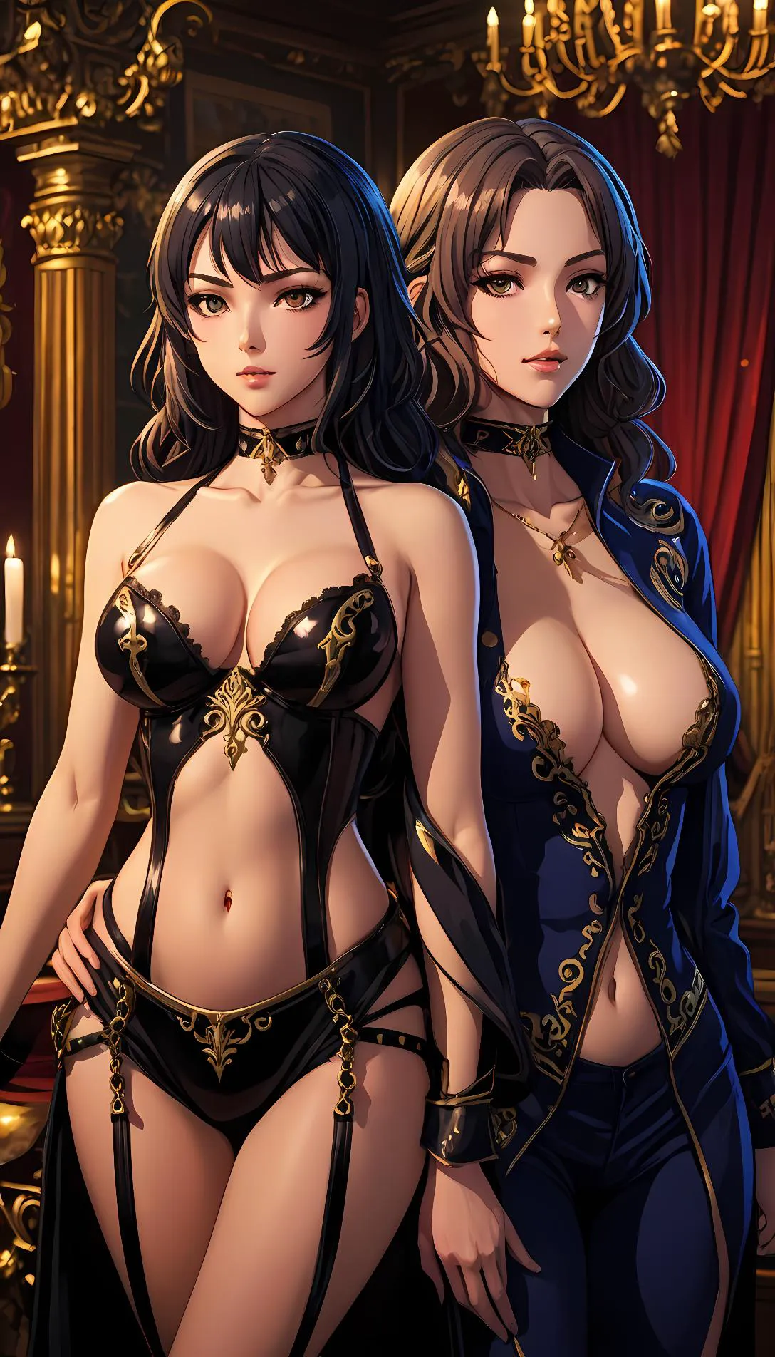 Chat with AI character: Venus and Serena, the Futa Twins