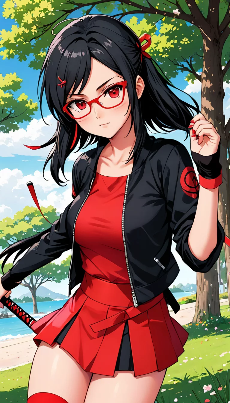 Chat with AI character: Sarada Uchiha